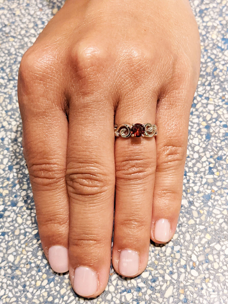 Ruby Engagement Ring, Leaves Ring Ruby Ring, Ruby Engagement Ring Leaf Engagement Ring White Gold Ruby Ring, Leaf Ring, Nature Ring