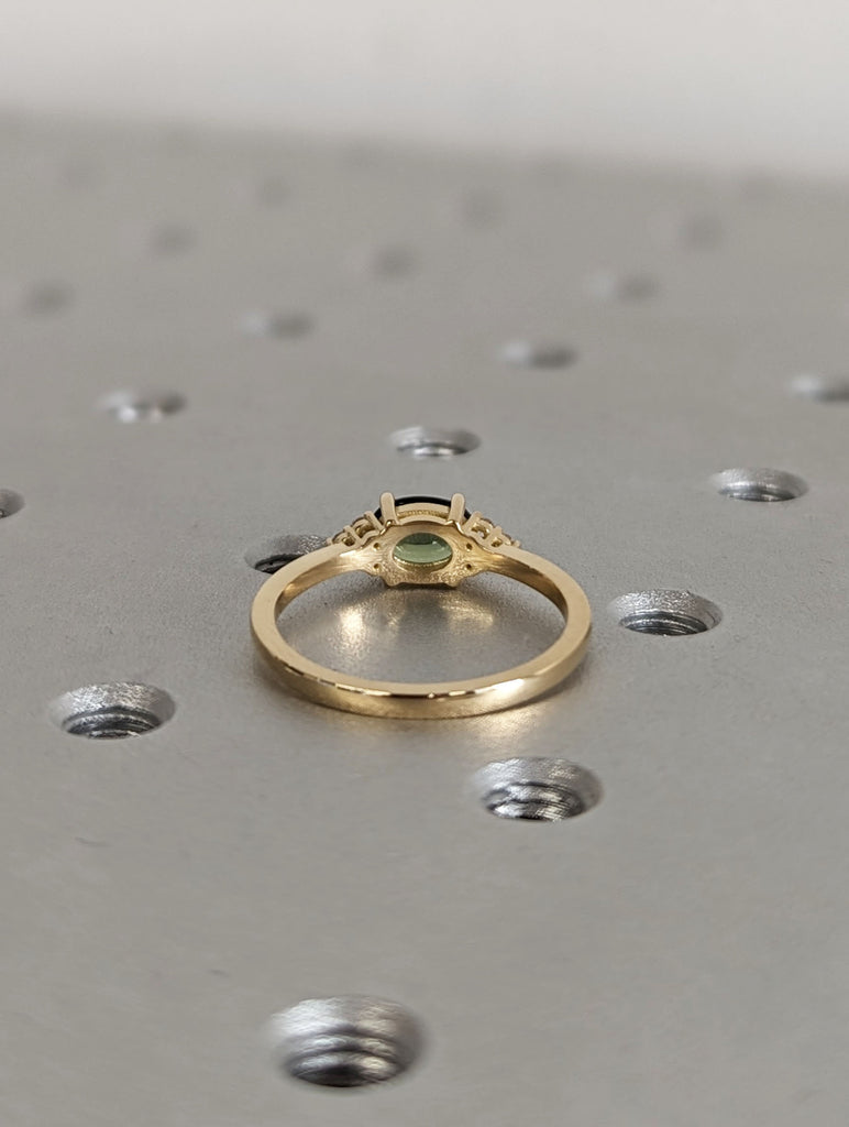 18K Yellow Gold Engagement Ring