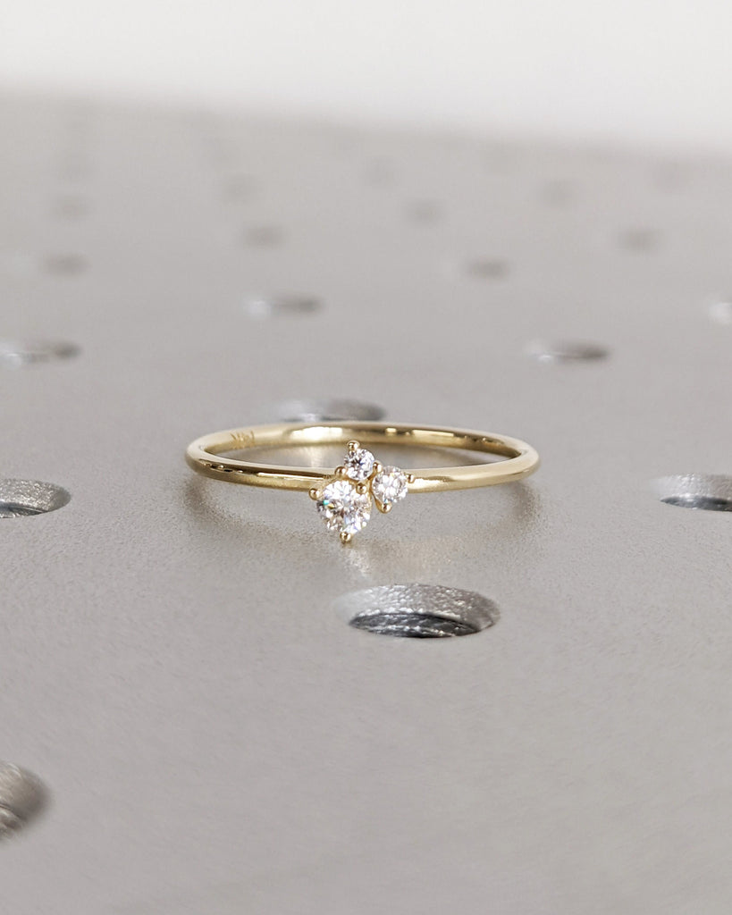 14K Solid Gold Tiny Heart Ring | Petite Heart Ring | Gold Stackable Ring | Minimalist Jewelry | Dainty Heart Ring | Promise Ring For Her