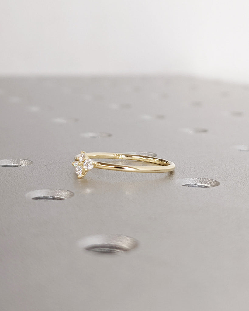 14K Solid Gold Tiny Heart Ring | Petite Heart Ring | Gold Stackable Ring | Minimalist Jewelry | Dainty Heart Ring | Promise Ring For Her