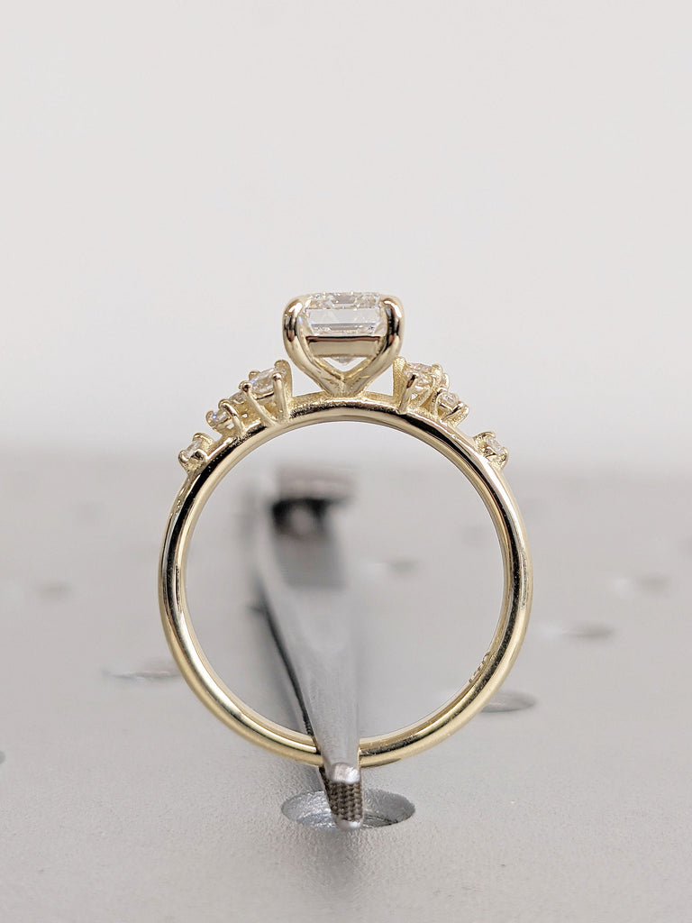 Personalized 14K 18K Solid Gold Diamond Moissanite Women Bridal Jewellery