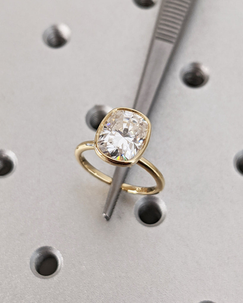 Best Man Made Diamond Engagement Ring | Solitaire Engagement Ring