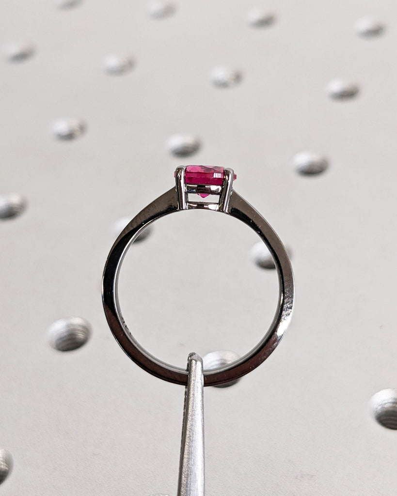 Ruby Ring, Unique Engagement Ring, Solitaire Ring, Round Ruby Ring, Ruby Jewelry, Ruby Solitaire, Gemstone Solitaire, Beautiful Ring, Red