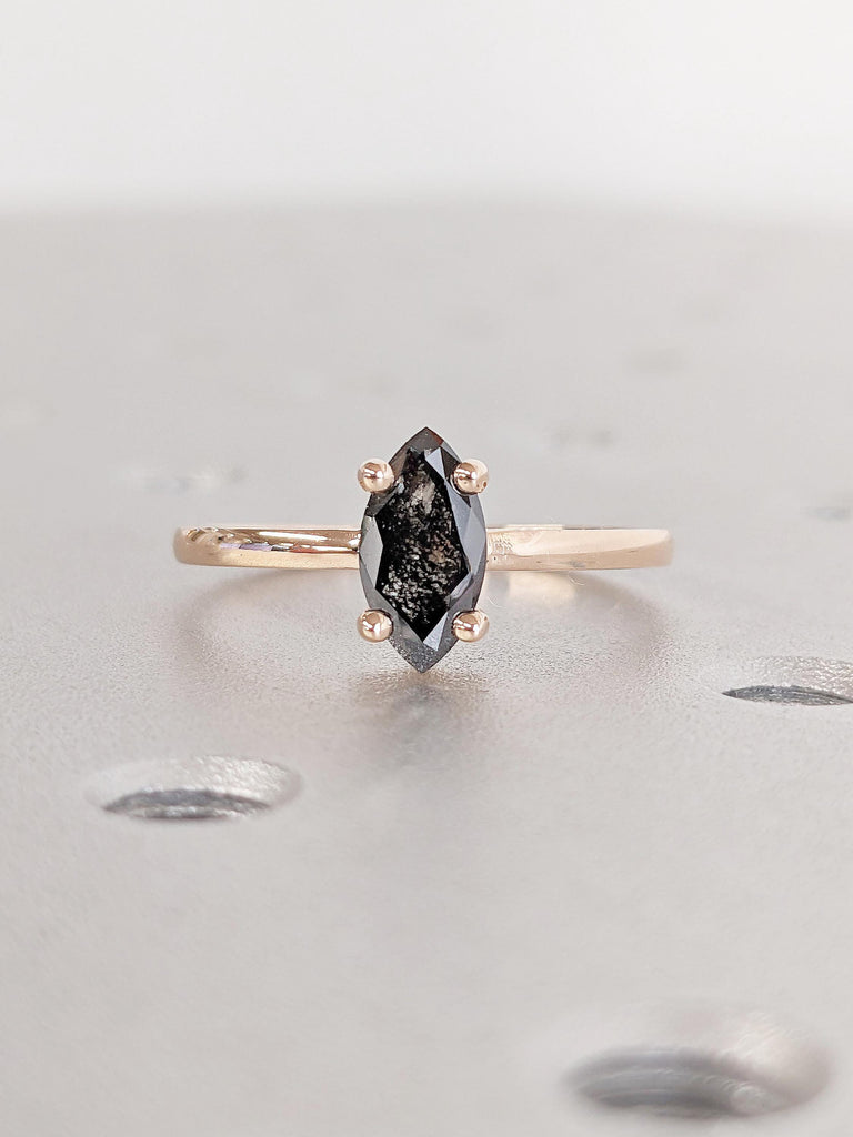 Elegant Black Diamond Wedding Ring