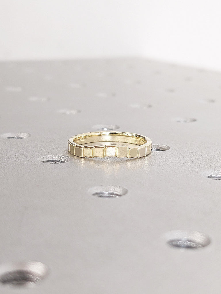 Promise Rings for Women, 14k Gold Wedding Ring, Anniversary Ring for Her, Dainty Minimalist Ring, Unique Wedding Anniversary Gifts for Women