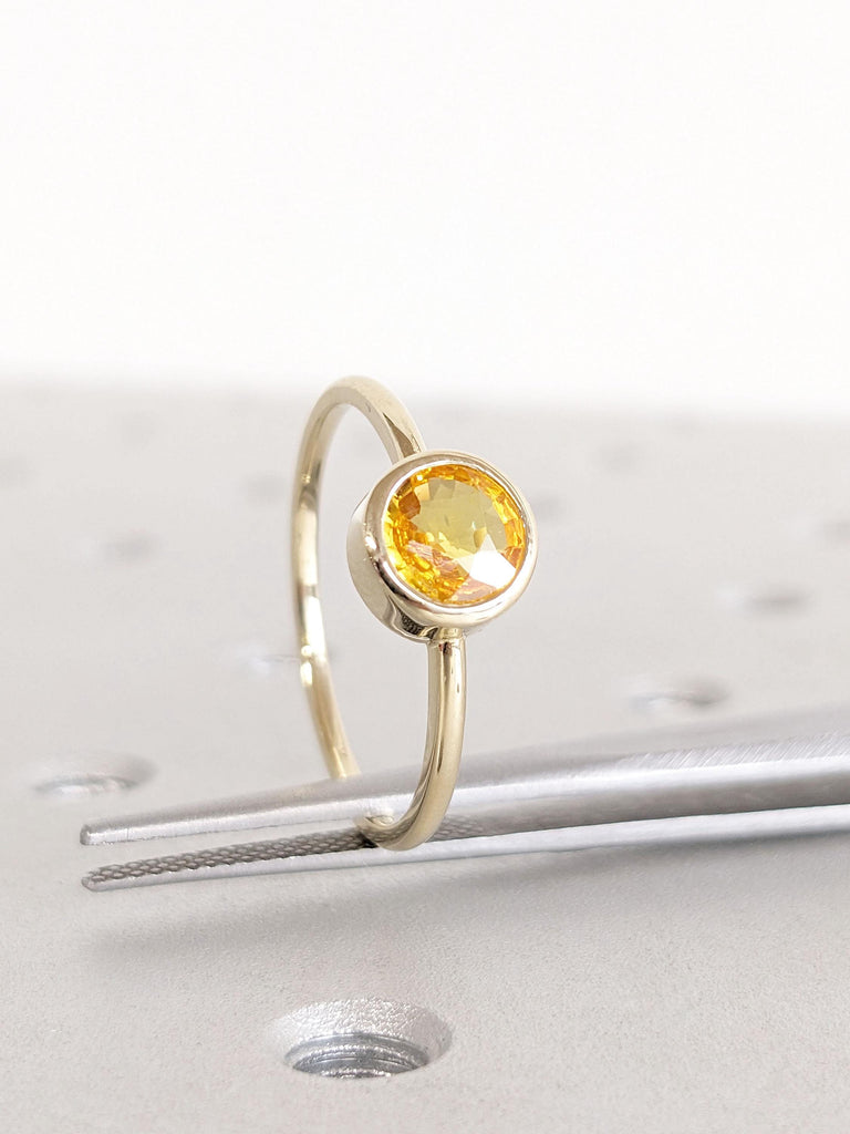 Yellow Sapphire Ring | Gold Rings for Women