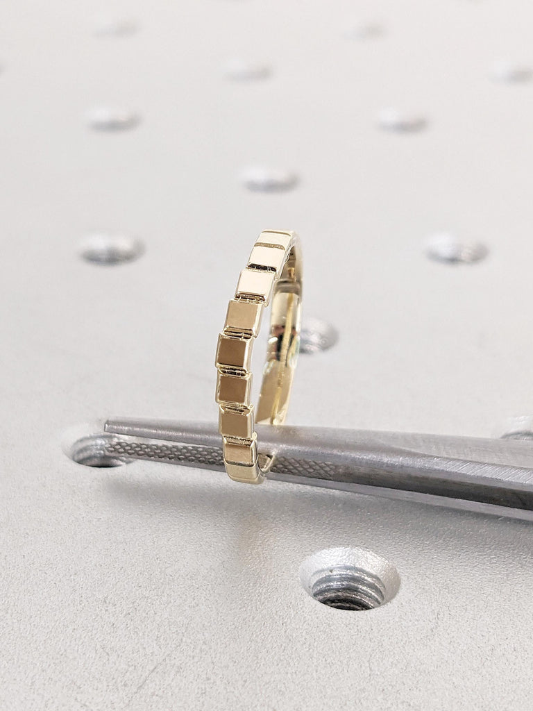 Promise Rings for Women, 14k Gold Wedding Ring, Anniversary Ring for Her, Dainty Minimalist Ring, Unique Wedding Anniversary Gifts for Women