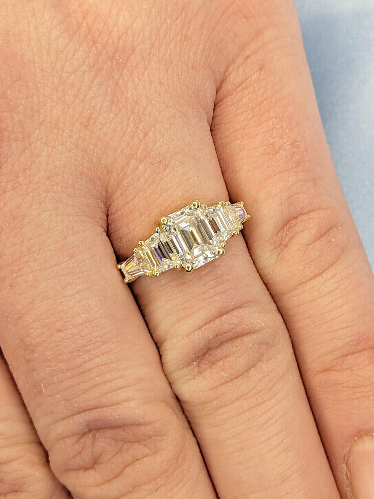Dainty Solid Gold Promise Ring for Her