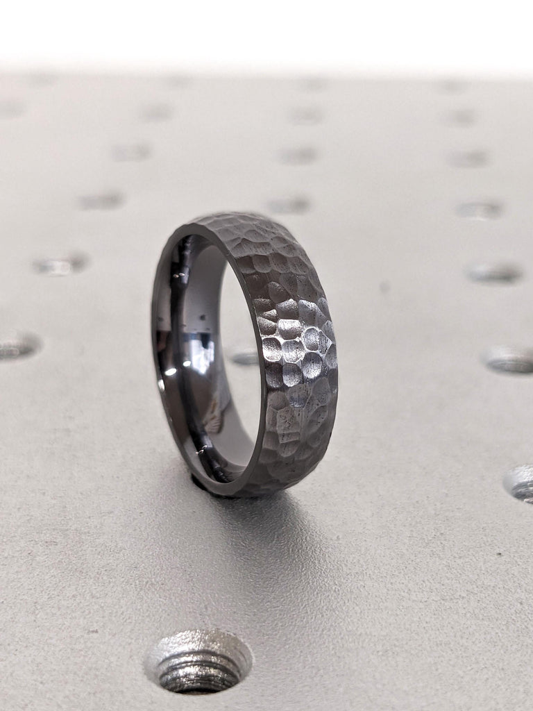 Hypoallergenic Ring | Tantalum Wedding Band | 6mm Mens Wedding Band | Alternative Metal Wedding Band