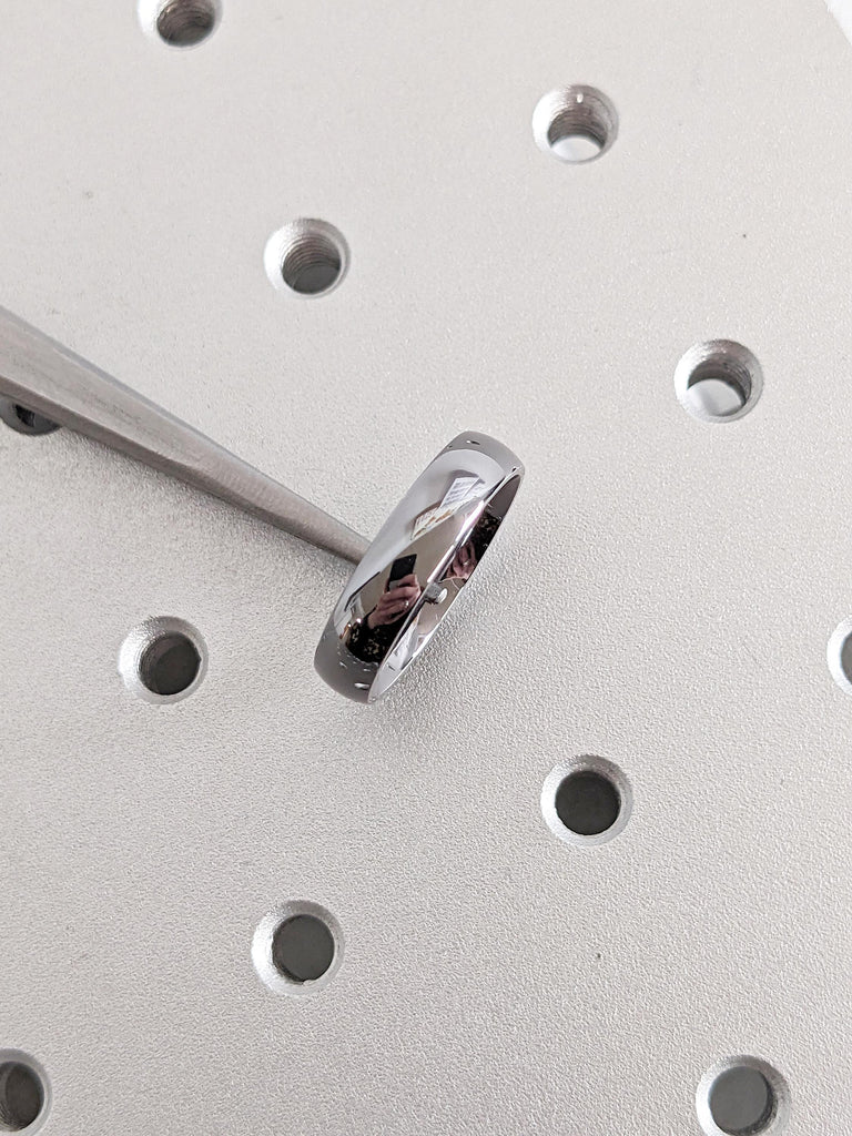 5mm Tantalum Men's Wedding Ring, Polished Finish Ring, Unique Men's Wedding Band, Tantalum Wedding Band, Comfort Fit Band, Anniversary Gift