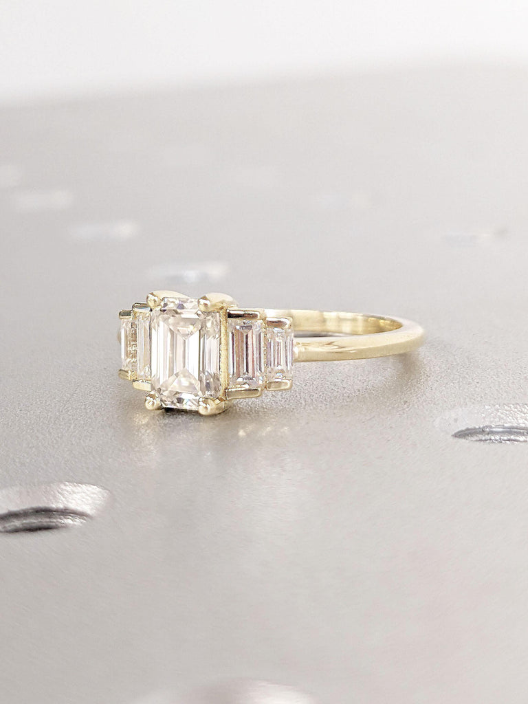 Certified IGI Diamond Ring | Lab Diamond Cluster Engagement Ring | Real Gold Ring