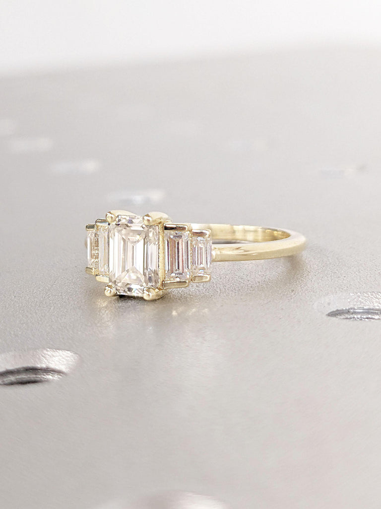 Certified IGI Diamond Ring | Lab Diamond Cluster Engagement Ring | Real Gold Ring
