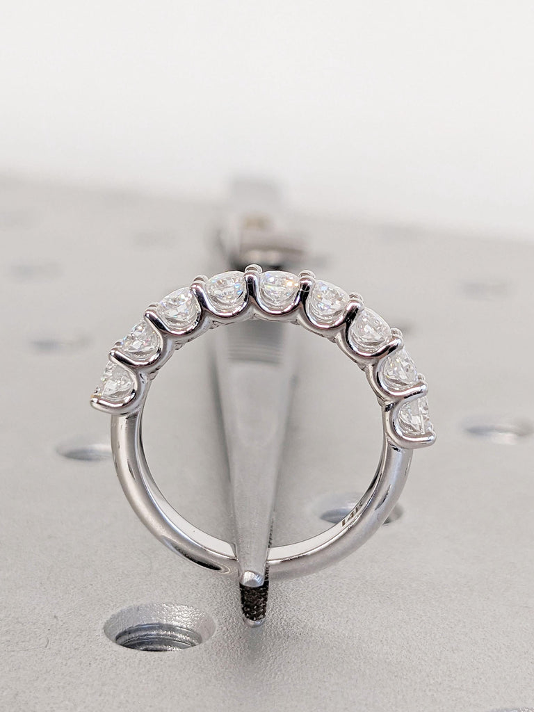 Prong set Ring | Moissanite Cluster Ring | Nine Stone Ring