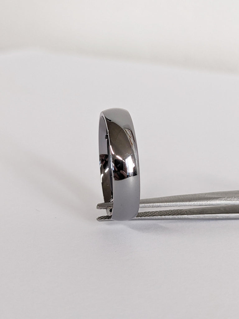 5mm Tantalum Men's Wedding Ring, Polished Finish Ring, Unique Men's Wedding Band, Tantalum Wedding Band, Comfort Fit Band, Anniversary Gift