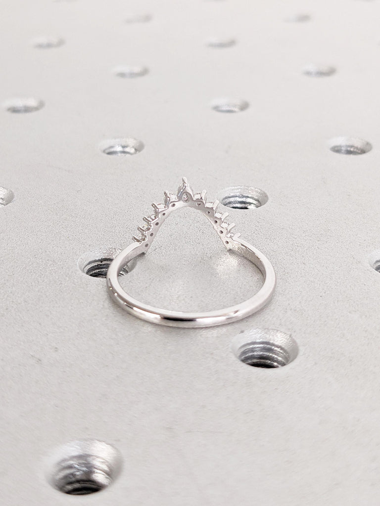 Art Deco Lab Diamond Ring, Oval 14k Gold Women Wedding Ring Set, Wedding Anniversary Gift for Wife, Stacking Ring Set, Unique Bezel Set Ring