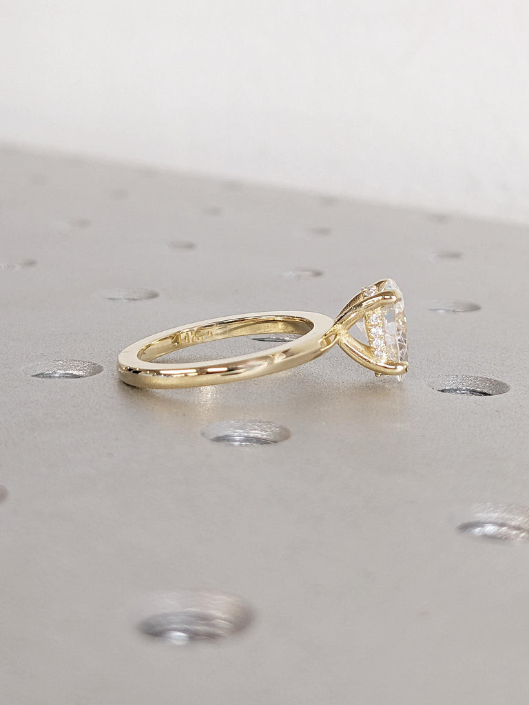 Lab diamond ring