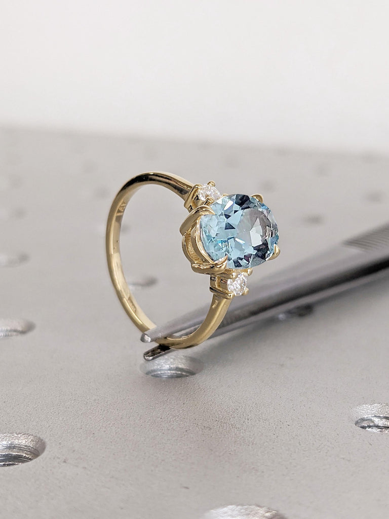 Aquamarine Birthstone Ring