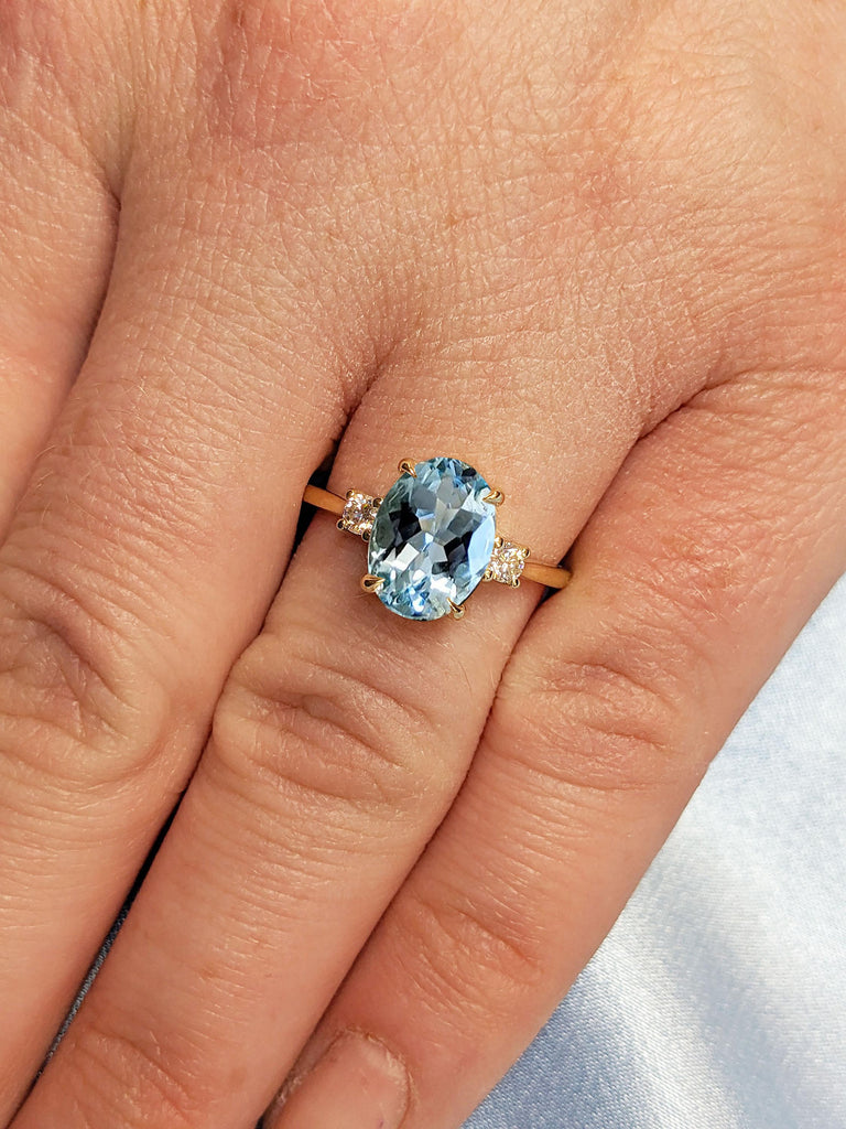 Unique Oval Engagement Ring