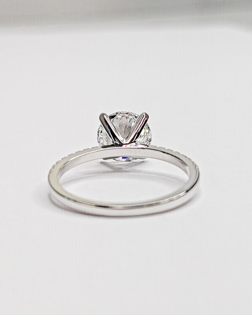 2CT Round Cut Lab Diamond Engagement Ring | White Gold Promise Ring | Dainty Diamond Proposal Ring | Personalized Wedding Ring | Anniversary