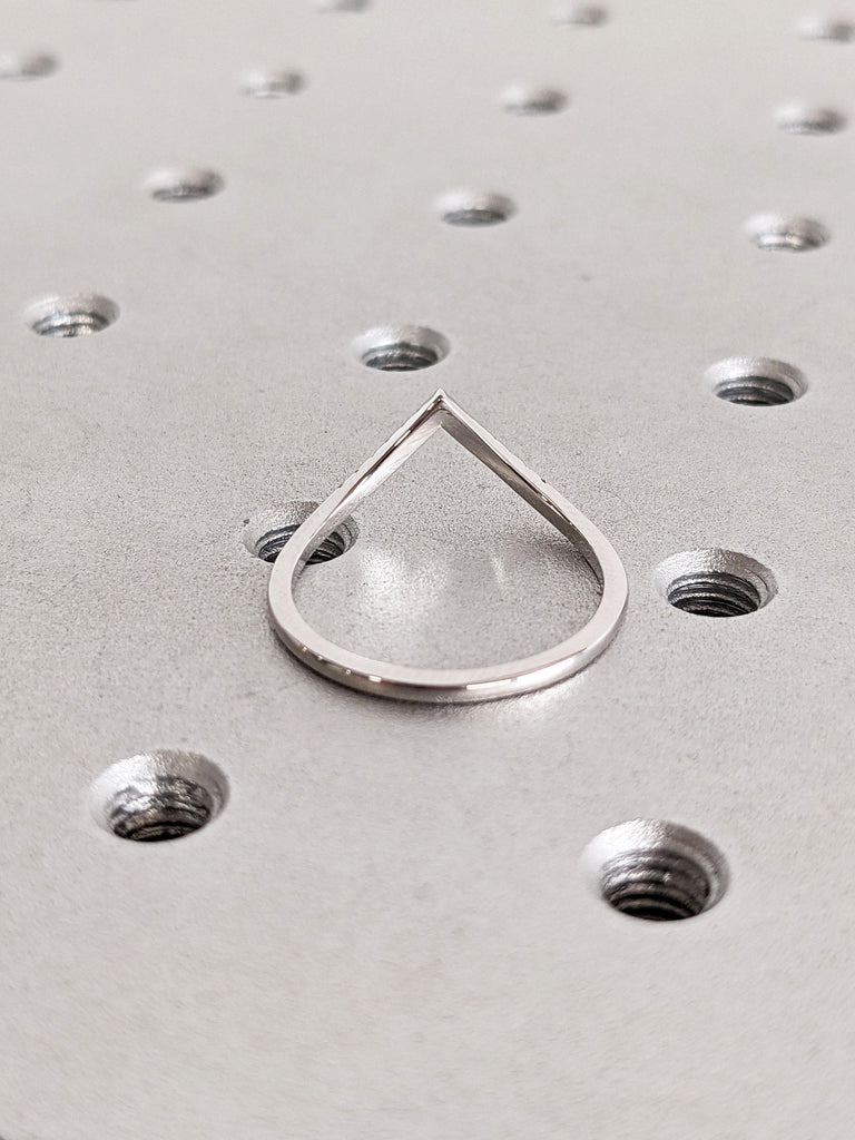 Black Grey White Tiny Round Diamond Woman Wedding Ring | Thin Gold Rings for Women | Dainty Stacking Ring | White Gold Half Eternity Band