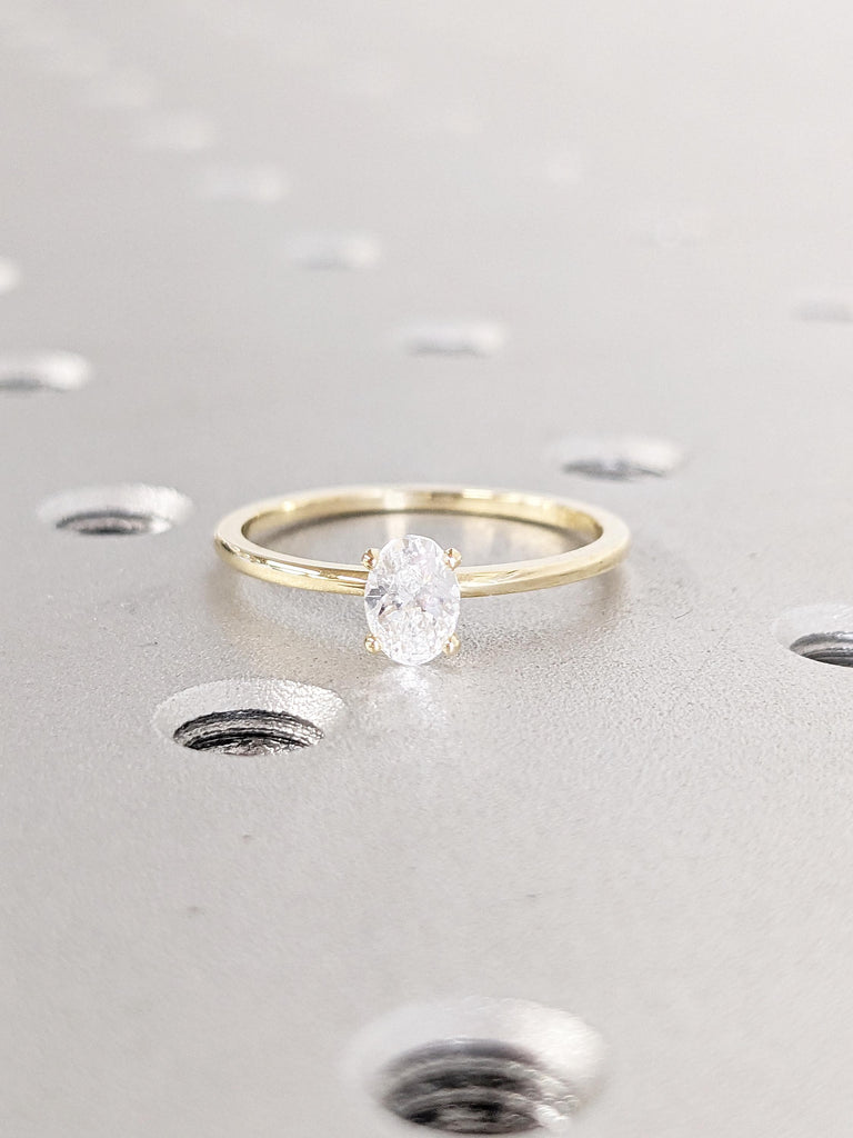 Oval Lab Diamond Ring