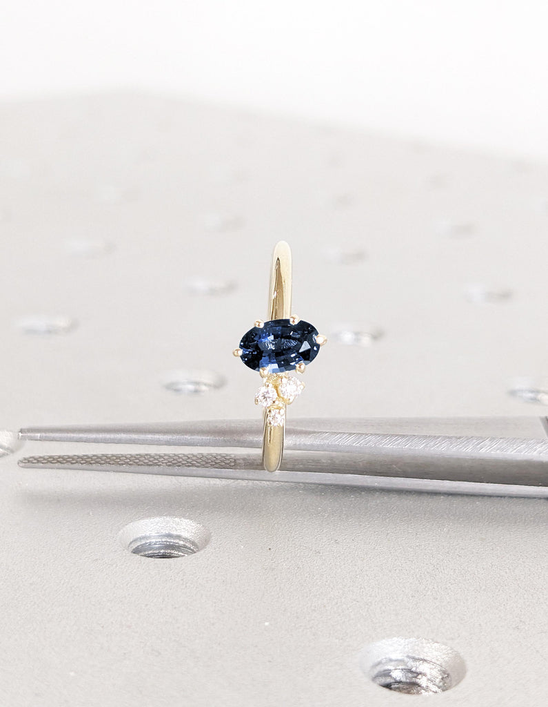 Oval Engagement Ring, Gemstone Ring