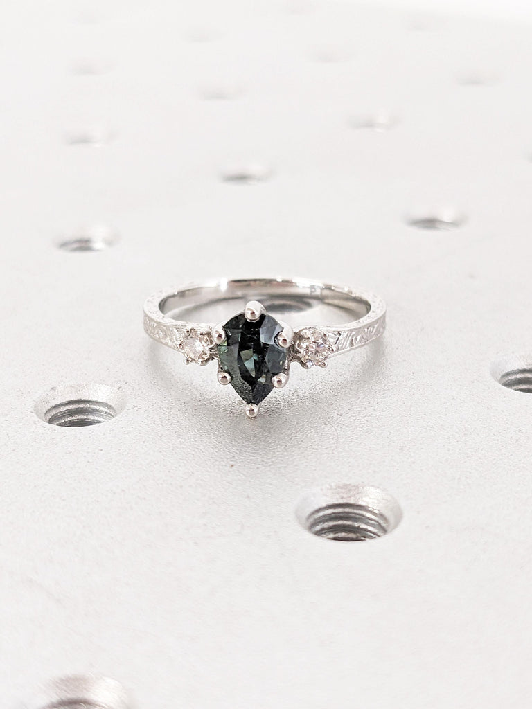 Wedding Gift, 3 Stone Ring, Anniversary Ring