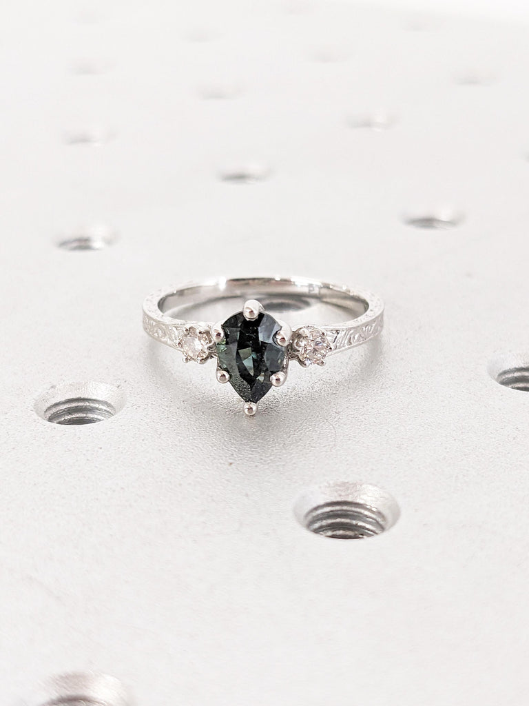 Wedding Gift, 3 Stone Ring, Anniversary Ring