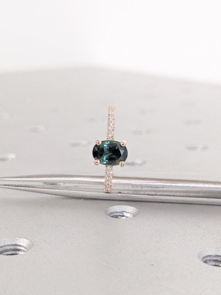 Vintage Wedding Band, Sapphire Rings for Women