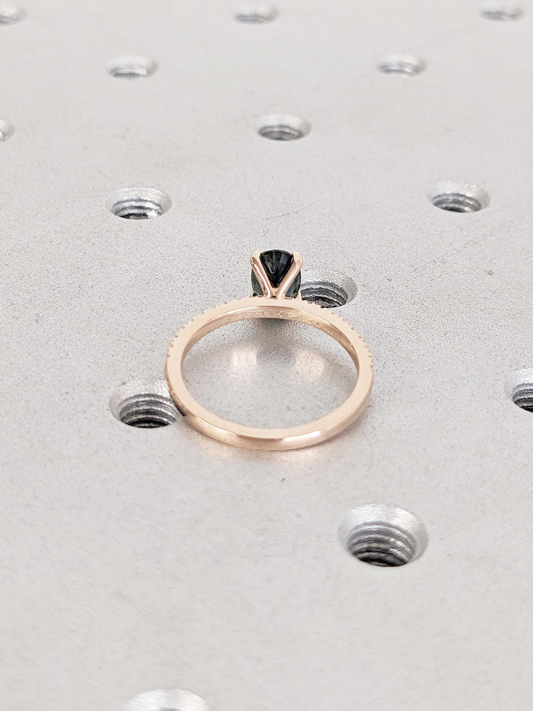 Rose Gold Half Eternity Ring