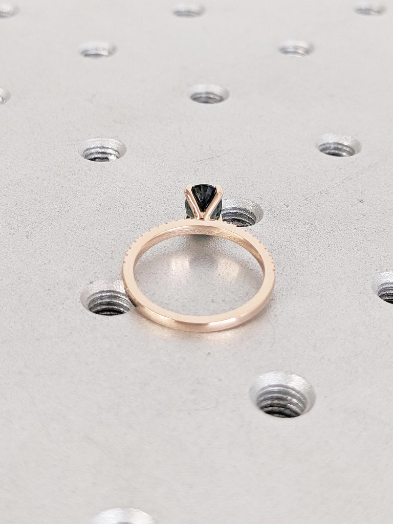 Rose Gold Half Eternity Ring