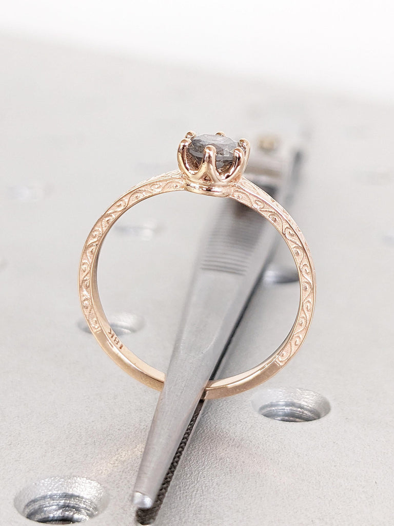 Dainty 18k Rose Gold Ring