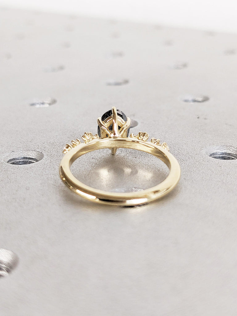 Dainty Engagement Ring, Art Deco Anniversary Ring