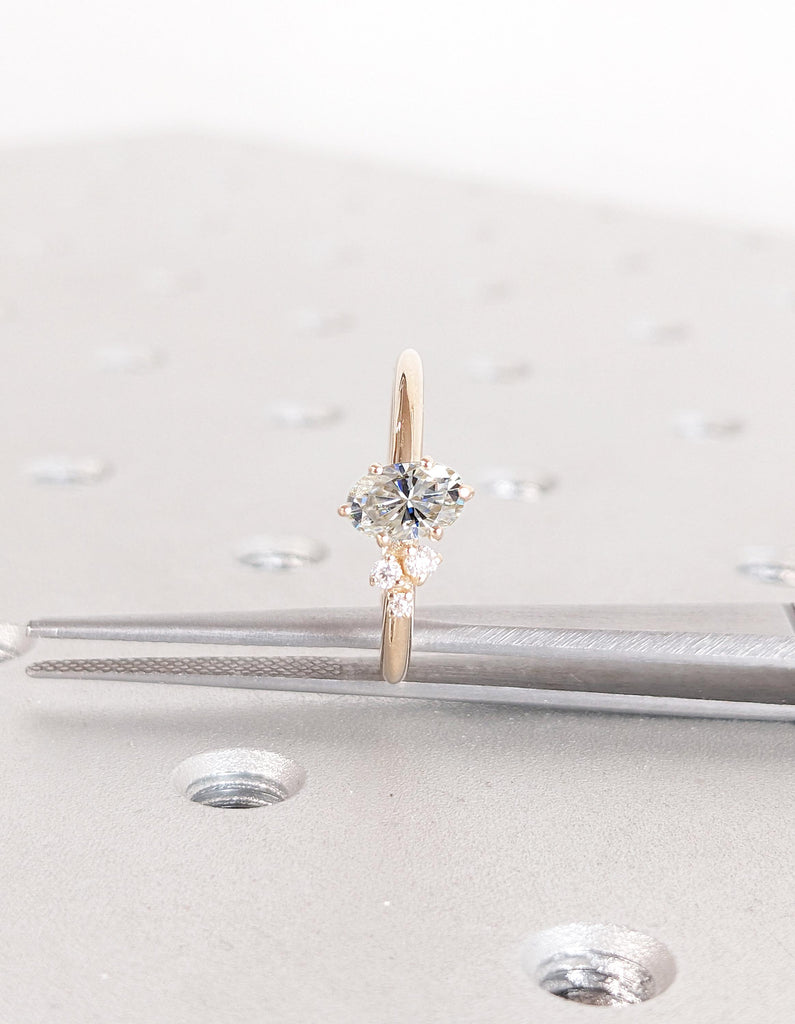 Oval Lab Grown Diamond Engagement Ring