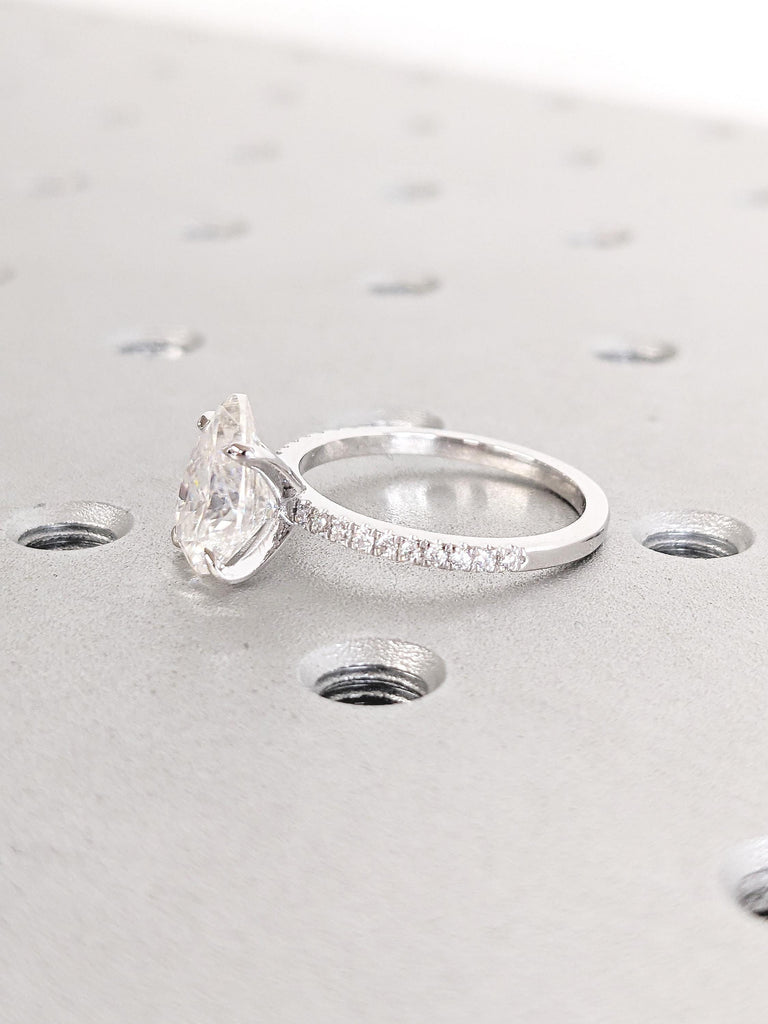 Half Eternity Moissanite Ring