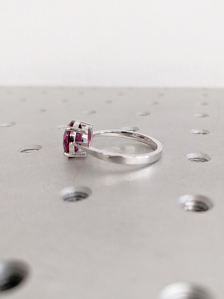 Ruby Engagement Ring, Vintage Ruby Ring, 14k Gold Ring, Lab Ruby Rings for Women, Ruby Birthstone Rings, Ruby Jewelry, Gold Statement Ring