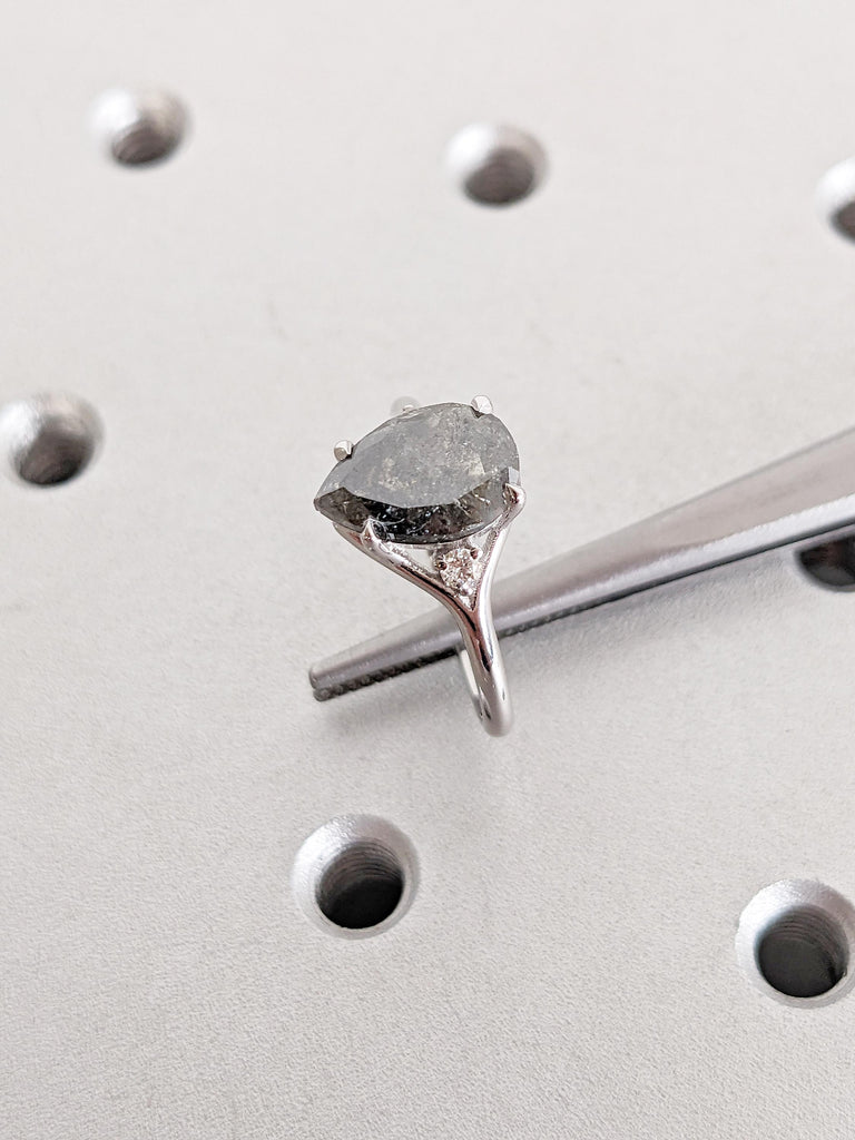 White Gold Ring, Gift for Her, Wedding Ring
