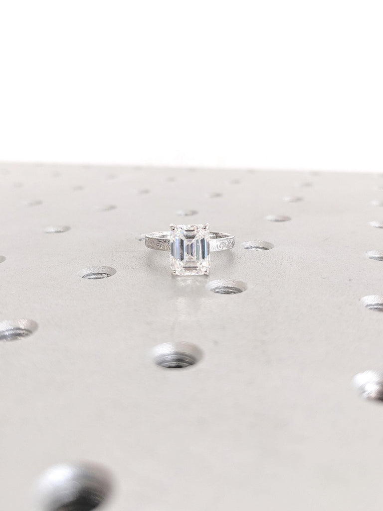 Moissanite Filigree Ring