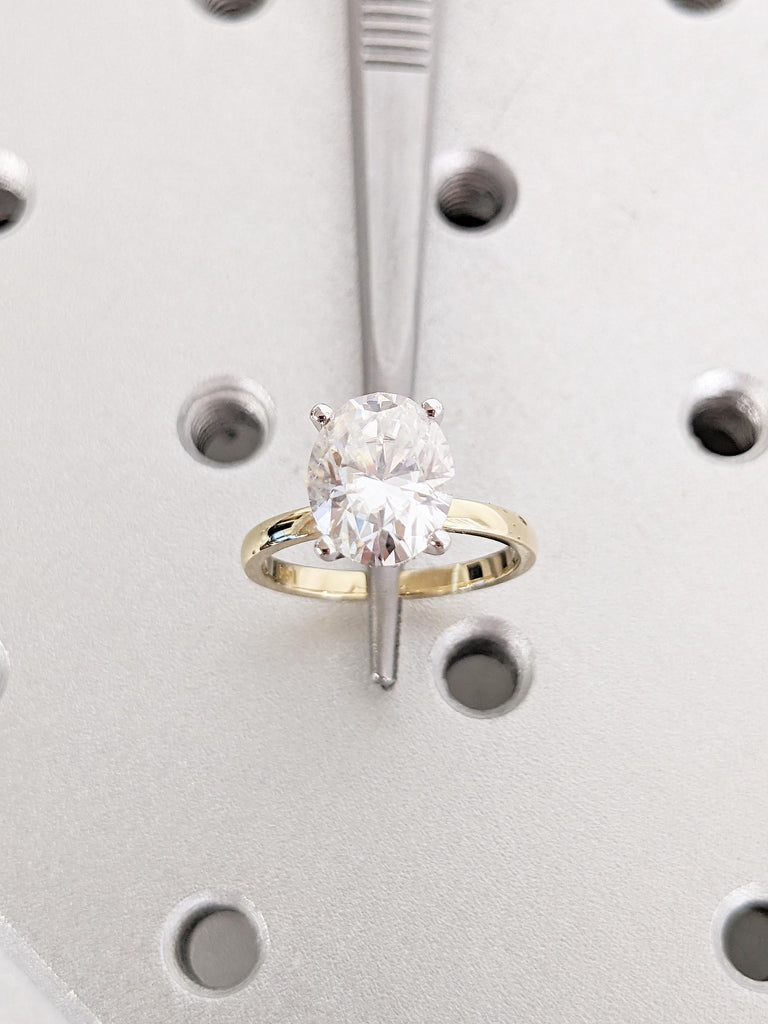 Oval Lab Created Diamond Ring