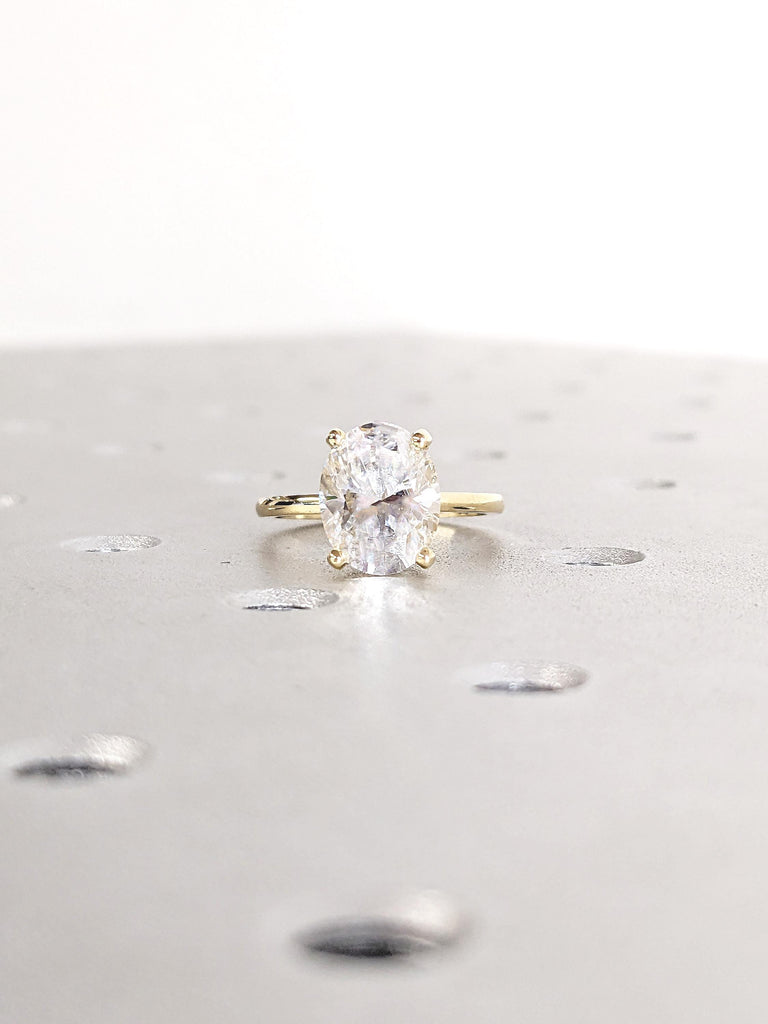 Oval Moissanite Ring