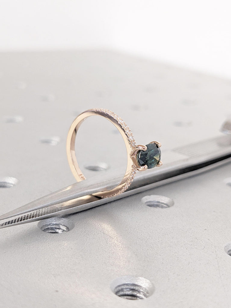 Birthstone Ring, Vintage Wedding Band