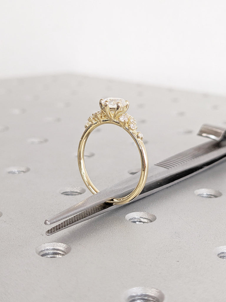 Art Deco Moissanite Ring for Women