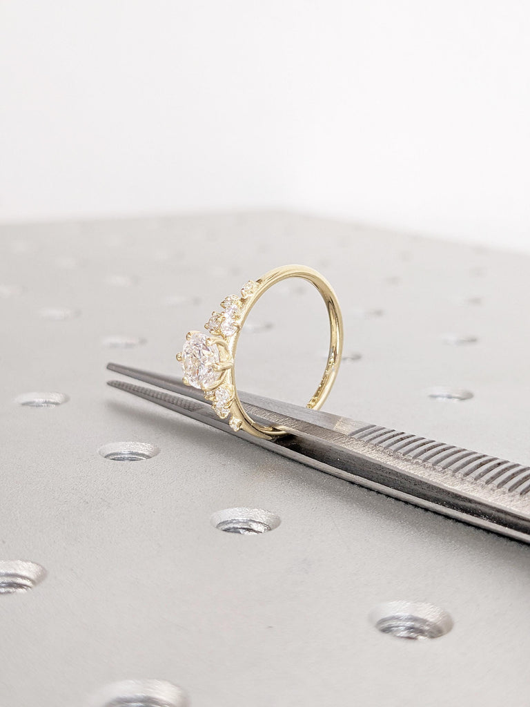 Diamond Cluster Ring