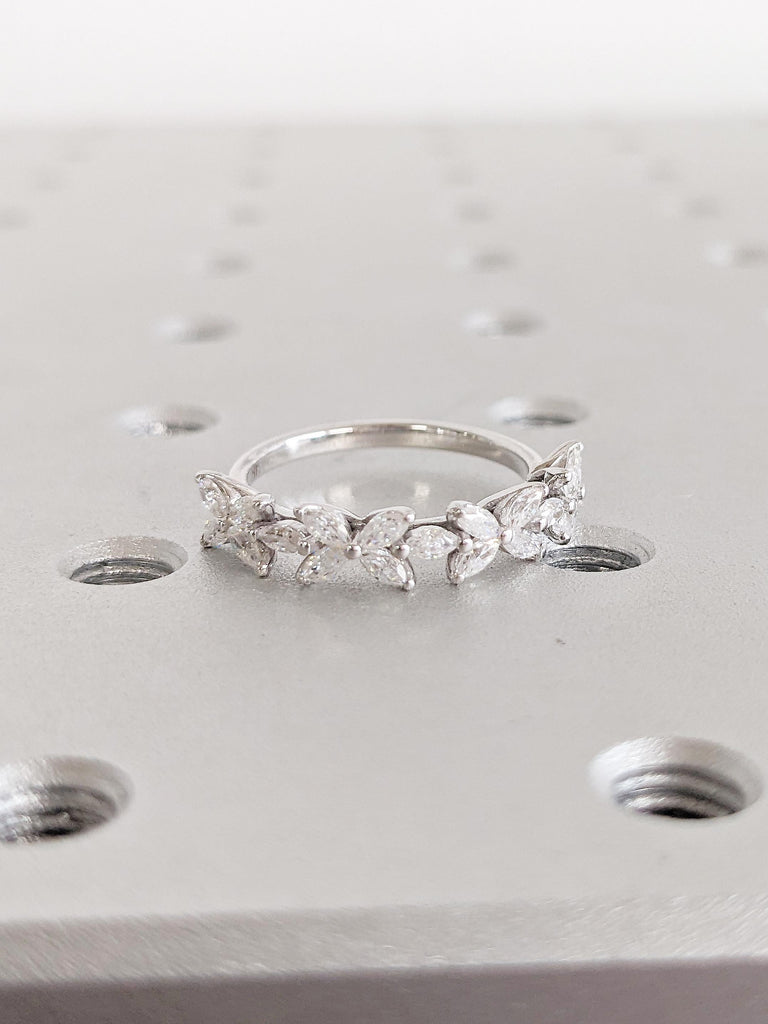 Diamond Flower Ring