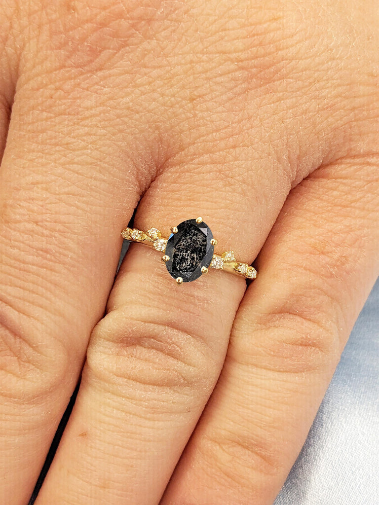 Oval Engagement Ring, Vintage Engagement Ring
