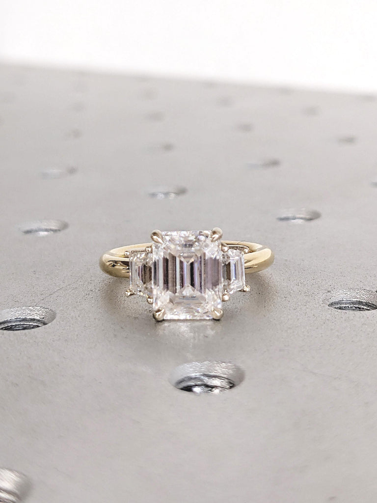 Trapezoid and Emerald Cut Ring