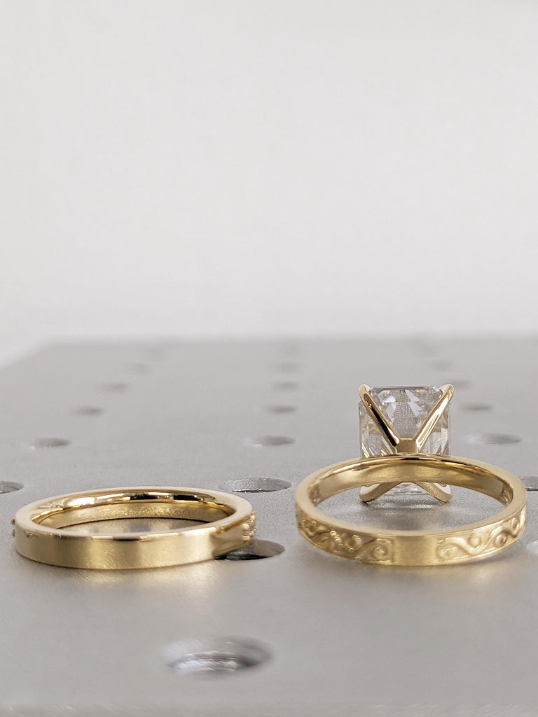 Dainty Baguette Ring, Stacking Ring