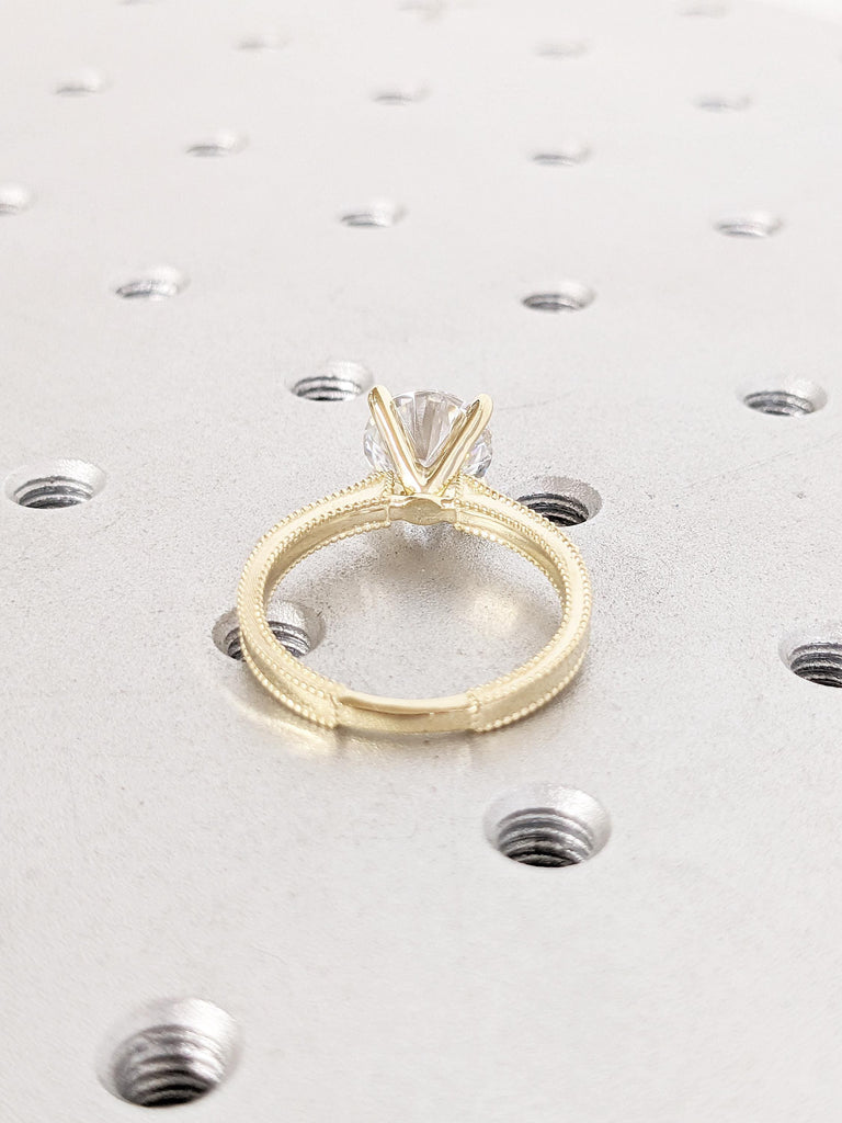 Vintage Lab Diamond Ring