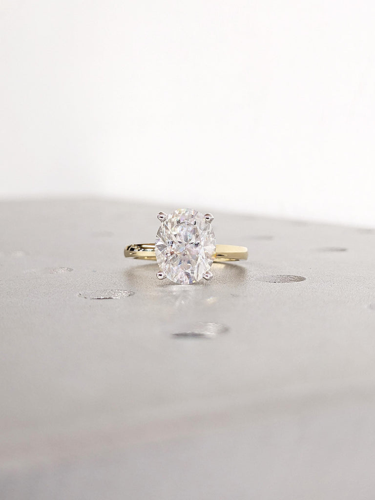 Oval Moissanite Ring