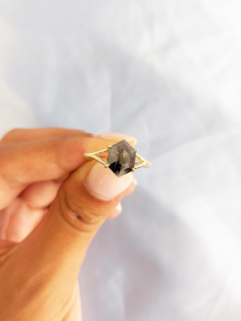 Split Shank Ring, Dainty Diamond Ring
